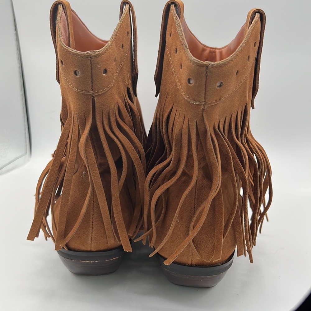 Miranda by Miranda Lambert Women's Light Brown Boots With Tassels Sz. 7.5M - Picture 3 of 12
